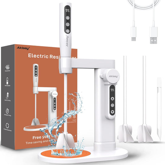 Electric Resin Mixer with Electric Stand 5-Speed Mode & Minimize Bubbles