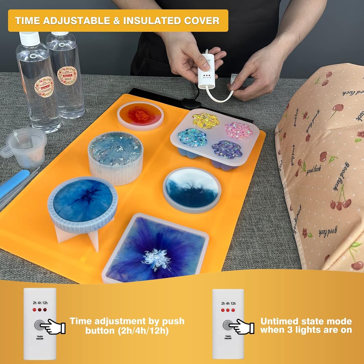 Resin Heating Mat Kit Fast Curing Epoxy Resin Machine