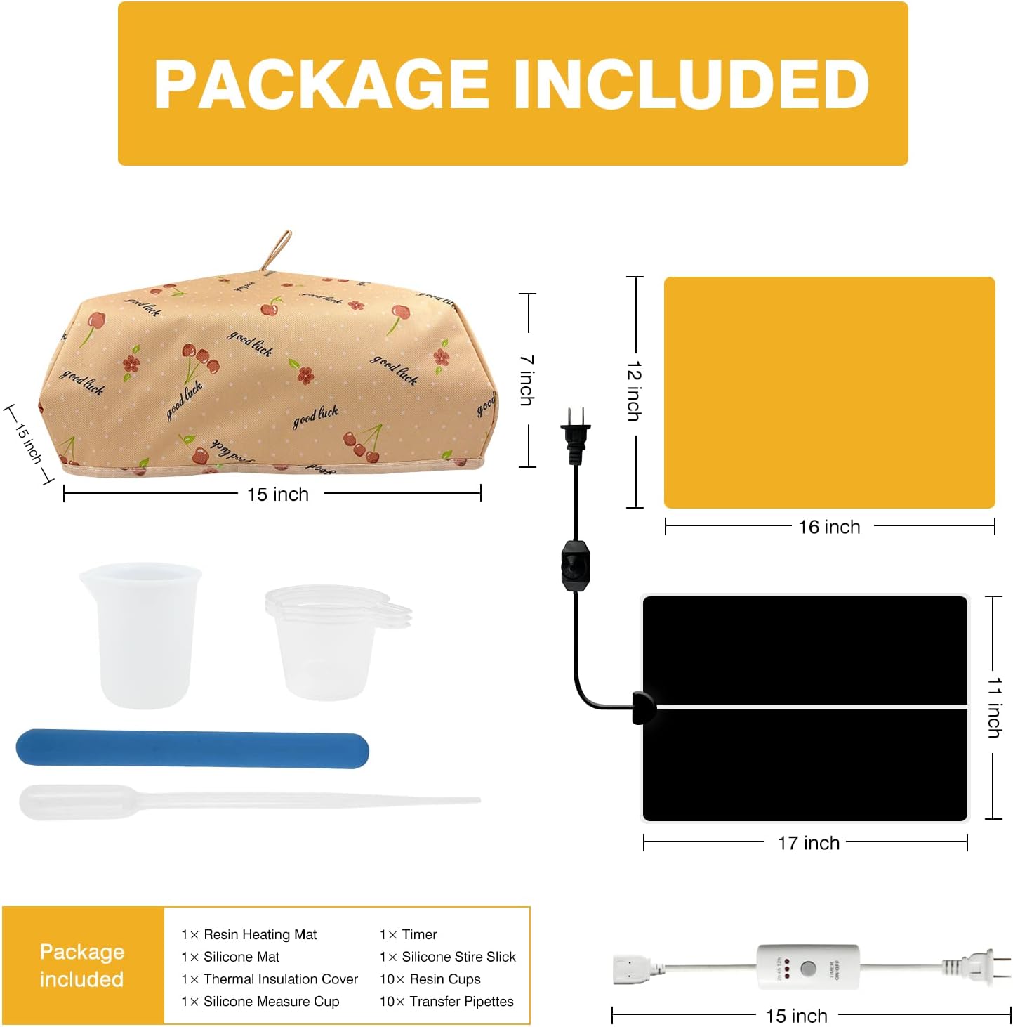 Resin Heating Mat Kit Fast Curing Epoxy Resin Machine