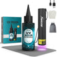 UV Resin Kit with Light | 50g UV Resin with Rechargeable 395NM UV Flashlight | Fast Curing in Seconds | for Bonding Jewelry, Plastic, Glass Repair, w/Mat, Gloves, Storage Bag